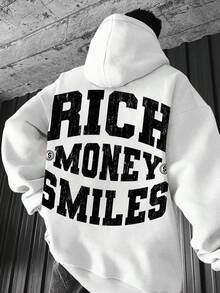 Manfinity ZONE917 Men's Beloved Print Hoodie Sweatshirt, Autumn/Winter