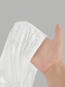 Opulessa Holiday Patchwork Cross Tie Water-Soluble Lace Tassel Hem Crop Tank Top