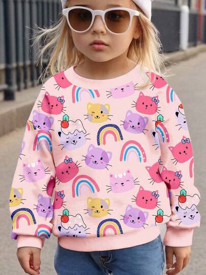 SHEIN Hanorac cu mânecă lungă, tricotat, casual, lejer, cu guler rotund, confortabil, pentru purtare zilnică, potrivit pentru toamnă/iarnă