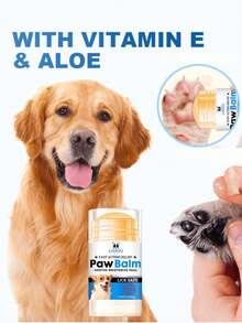 SHEIN 1 pieza/2 piezas Bálsamo para almohadillas de las patas de gato y perro de 40g, cuidado para patas secas y agrietadas, hidratante para las plantas de las patas de las mascotas (se enviarán al azar estilos nuevos y antiguos de embalaje, ¡gracias por su comprensión!) - Multicolor - Ver 4