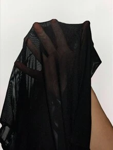 Amplova Halloween Pumpkin Element Glow-In-The-Dark Mini Sheer Cropped 2 Pieces Set For Women Gothic Two Piece Set Skeleton Two Piece Set Women - Multicolor - View 8