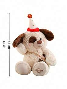 POKOJA LAND 1 件毛绒柔软可爱熊娃娃填充动物玩具派对生日帽毛绒泰迪熊礼物圣诞节情人节装饰生日派对礼品庆祝用品节日季节时尚现在 - 彩色 - 查看 14