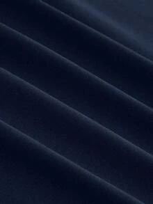 EMERY ROSE Große Größen Schwarz V-Ausschnitt Taille Plissee Strickkleid