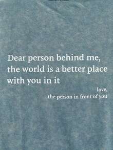 MODCRASH Men's Fun Printed Drop Shoulder T-Shirt, Streetwear, Graphic Tee - Blue - View 6