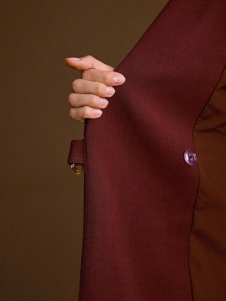 EMBROIDERY WRAP BLAZER