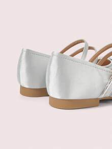 CUCCOO DOLLMOD Damen Schleife Dekor Mode Schnallen Design Flache Loafer