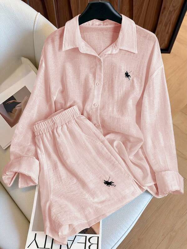 Airaco Vintage Casual Loose 2 Pieces Set, Fashion & Versatile Fall Cloth For Women