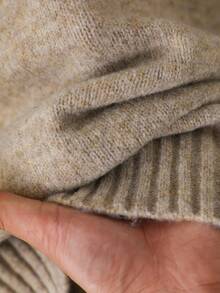 CosyJoli 大码女式休闲日常简约纯色落肩宽松套头衫和阔腿毛衣裤套装，秋冬