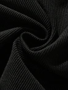 ROMWE MEN Goth Men's Comfortable Casual Black & Red Cross Print Flared Pants, Autumn/Winter