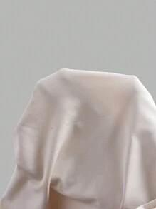 Sweetra Plus Size Women's Solid Color Off Shoulder Ruched Bodysuit - Khaki - View 5