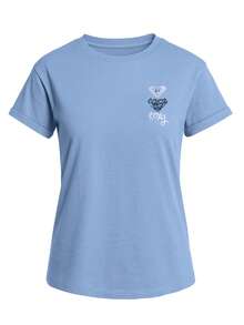 Roxy Noon Ocean Art Women T-Shirt Blue - Blue - View 4