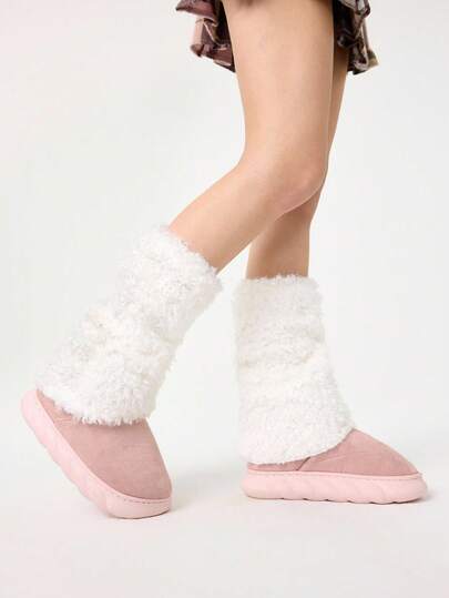 Kawaii 1 Paar weiße, warme und süße Damen Stulpen, passend für die Kombination mit Mini-Röcken