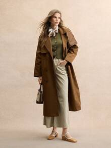 Rosivie 复古学院芭蕾风格百搭时尚优雅粗跟高跟鞋，适合甜美装扮 - 咖啡棕 - 查看 4