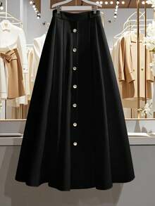 Franclia تنورة نسائية كاجوال فرنسية رومانسية وأنيق...