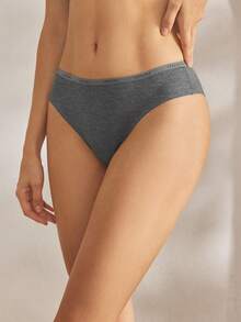 Ocili Slip casual a costine con fascia con lettera per donna