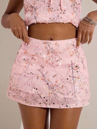 Opulessa 女式亮片拼接优雅时尚紧身裙