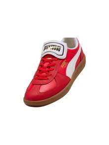 Palermo Premium Unisex Casual Sneakers Red/Warm White 401744 - Red - View 3