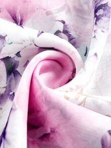 Ellevyn Plus Size Women's Elegant Floral Print Long Maxi Dress, Lightweight & Romantic, Suitable For Summer & Autumn