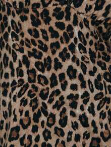 TypaGal Women's Animal Print Mini Dress With Lace Trim,Body-Hugging Silhouette,Perfect For 70s,Club Night,Party,Black,Summer,Halloween & Holiday Outfits - Grey - View 10