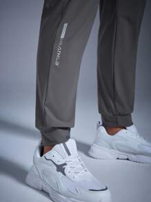 DRIFTMERE Men's Sports Ice Pants Summer Thin Straight Leg-Binding Casual Pants, Jogging, Gym, Track Pants Spring To Summer - Grey - View 6