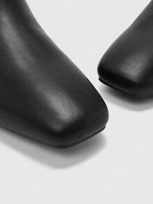 CUCCOO BIZCHIC Giày bốt cao gót màu đen thời trang dành cho nữ - màu đen - Xem 7