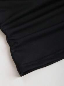 Sweetra Women's Sexy New Metal Buckle Design Fitted Halter Neck Camisole - Black - View 3