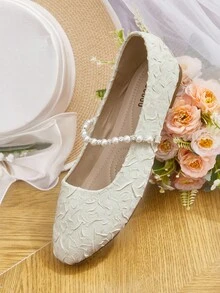 CUCCOO HITCHD Women's Elegant Commuter Beaded Flat Shoes