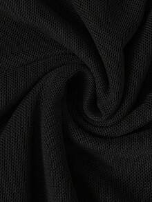 Calvaya Plus Size Mesh Patchwork Open Shoulder Sleeveless Backless Bodysuit, Casual Suitable For Outing & Party - Army Green - View 1