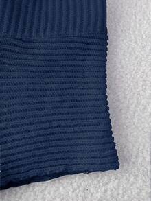 Elamini Starfish Textured Knit Pink Shorts - Royal Blue - View 7