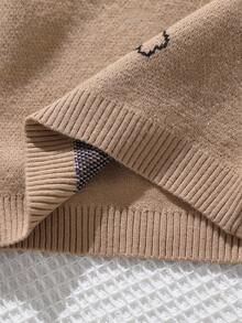 SHEIN Playful Pals Toddler Boys' Fashionable & Cute Jacquard Knit Long Sleeve Sweater, Autumn/Winter Baby Knitwear Baby Boy Sweater Baby Sweater With Car And Airplane Toddler Sweater Knitted Baby Sweater Baby Boys Winter Clothes Baby Boys Fall Clothes Baby Boys Fall Outfits Baby Boy Jumper Sweater For Baby Boy Baby Solid Color Knitted Sweater