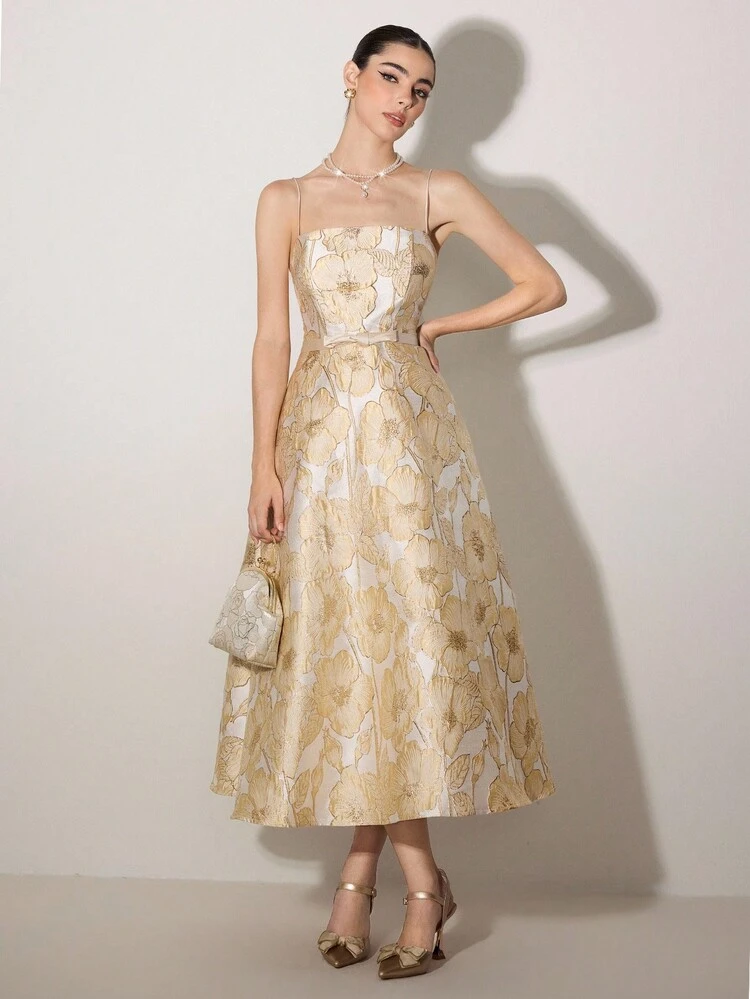 Women Prom Dresses - Champagne - View 4