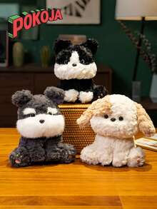 POKOJA LAND 1pc Plush Soft Stuffed Animal Doll Cute Puppy Dog Toy Figure Decor Gift For Women Girls Birthday Christmas Valentine Home Room Decorations Kawaii Pet Lover Present Party Favors Cartoon Animal Stuffed Toy - Multicolor - View 7