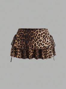 SHEIN EZwear 3 件套女士休闲简约褶皱腰 A 字裙，演唱会女士，巡游女士，俱乐部女士性感时尚连衣裙 - 彩色 - 查看 7