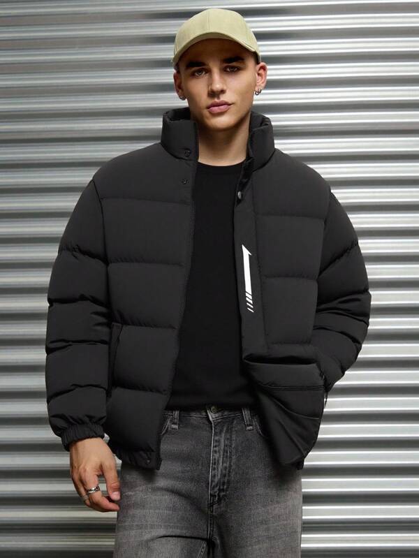 EURMUSE Men High Quality Casual Regular Wintercoat