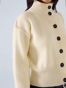 LYSMO 2025 New Style Fall Women Clothes Women's Solid Color Minimalist Casual Cardigan Autumn/Winter , Back To Schools Women,