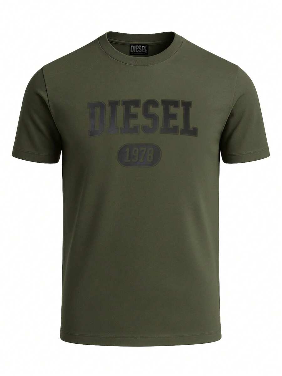 Diesel Men's T-Shirt Green - Green - View 1