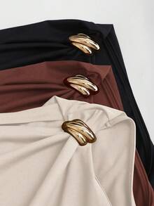 Sweetra Women's Ruched Fitted Summer Top - Multicolor - View 7