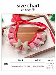 PETSIN 1 件宠物围兜，可爱猫狗通用圣诞蕾丝围巾配件 - 彩色 - 查看 4