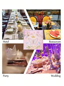 20pcs/Set 13*13 Inches 2 Layers Paper Disposable Napkin, Cute Butterfly & Flower Pattern Paper Dinner Napkin For Party Valentine's Day, Valentines Wedding, Birthday, Valentines Wedding,Mother's Day,Easter,Graduation Decorations,Bachelorette,Wedding Items,Party Supplies,Bachelorette Party,Baby Shower Party Decorations,Ramadan Decor,Bridal Shower,St Patrick Day,Halloween Decor, Back To School,Fall Decor,Christmas Decorations - Pink - View 6