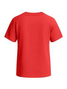 Puma Essentials 2 Colour No 1 Logo Boys T-Shirt Red - Red - View 2