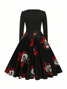 EMERY ROSE Halloween Plus Size Dresses Fall Cloth For Women - Black - View 2