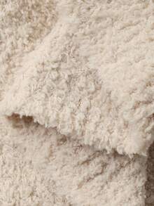 DAZY 3 件套女士简约针织纯色长外套、背心和裤子家居服套装，冬季、秋季衣服睡衣，舒适服装 - 杏色 - 查看 10