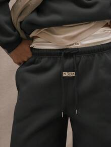 MUSERA Drawstring Wide Leg Sweatpants  Vacation Airport Casual  90's Cute Y2k Airport Graduation, ,Graduation,Teacher Top For Women,Fall, Autumn, - Dark Grey - View 5