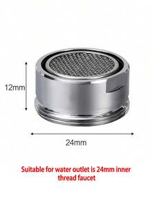 4PCS Aerators Water Saving Faucet Tap Nozzle Thread Replaceable Kitchen Faucet Filter Mouth Bathroom Faucet Bubbler Bathroom Parts - Silver - View 12