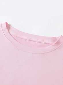 Flirla 基督教时尚衬衫、基督教服饰礼品、教母、舒适的基督教街头服饰、法式美学 - 粉色 - 查看 6