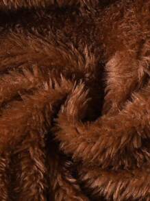 SHEIN Vintaside Kids 女婴卡其色长袖连帽保暖外套，时尚百搭，适合秋冬季节穿着，是女婴冬季的理想之选。