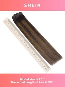 7 CÁI Kẹp Tóc Thẳng 100% Tóc Thật 14-24 Inch 115G Kẹp Tóc Vô Hình Sợi Ngang Đôi Remy Tóc Người Tự Nhiên Cho Phụ Nữ Cô Gái Sử Dụng Hàng Ngày - S2/10 - Xem 11