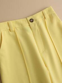 GlowEve 2pcs Dopamine Fashionable Rejuvenating Polo Collar Shirt And Pants Set Fall Cloth For Women - Multicolor - View 4