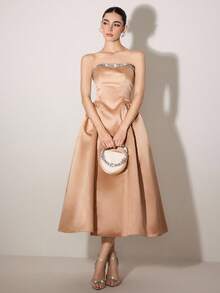 Poshira Formal Ballroom Dress For Women (Heavily Embellished)