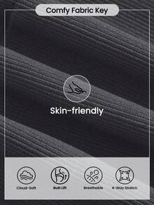 Easithlete Women's Solid Color High Waist Lifting Shaping Seamless Leggings Yoga Pants Tummy Control Tights Anti Cellulite Leggings Leggings Tummy Control Compression Workout Tights